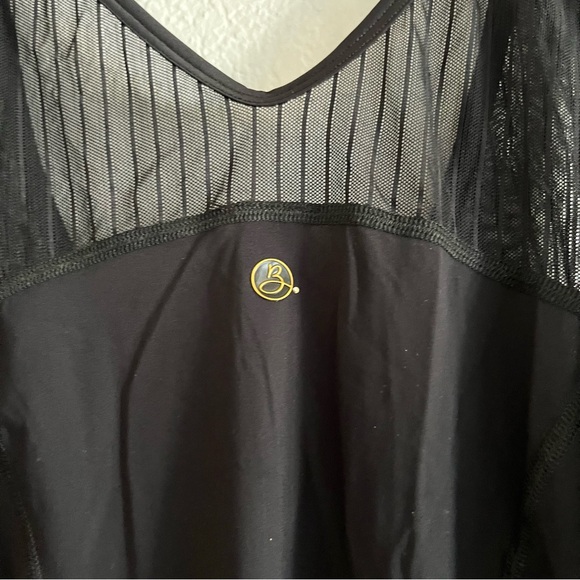 Bobbe Active Athletic Tank Top Mesh Paneled NWT Black - Picture 6 of 7